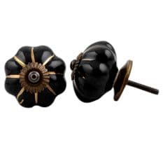 Green Floral Drawer Knob