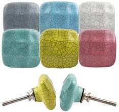 Green Floral Drawer Knob